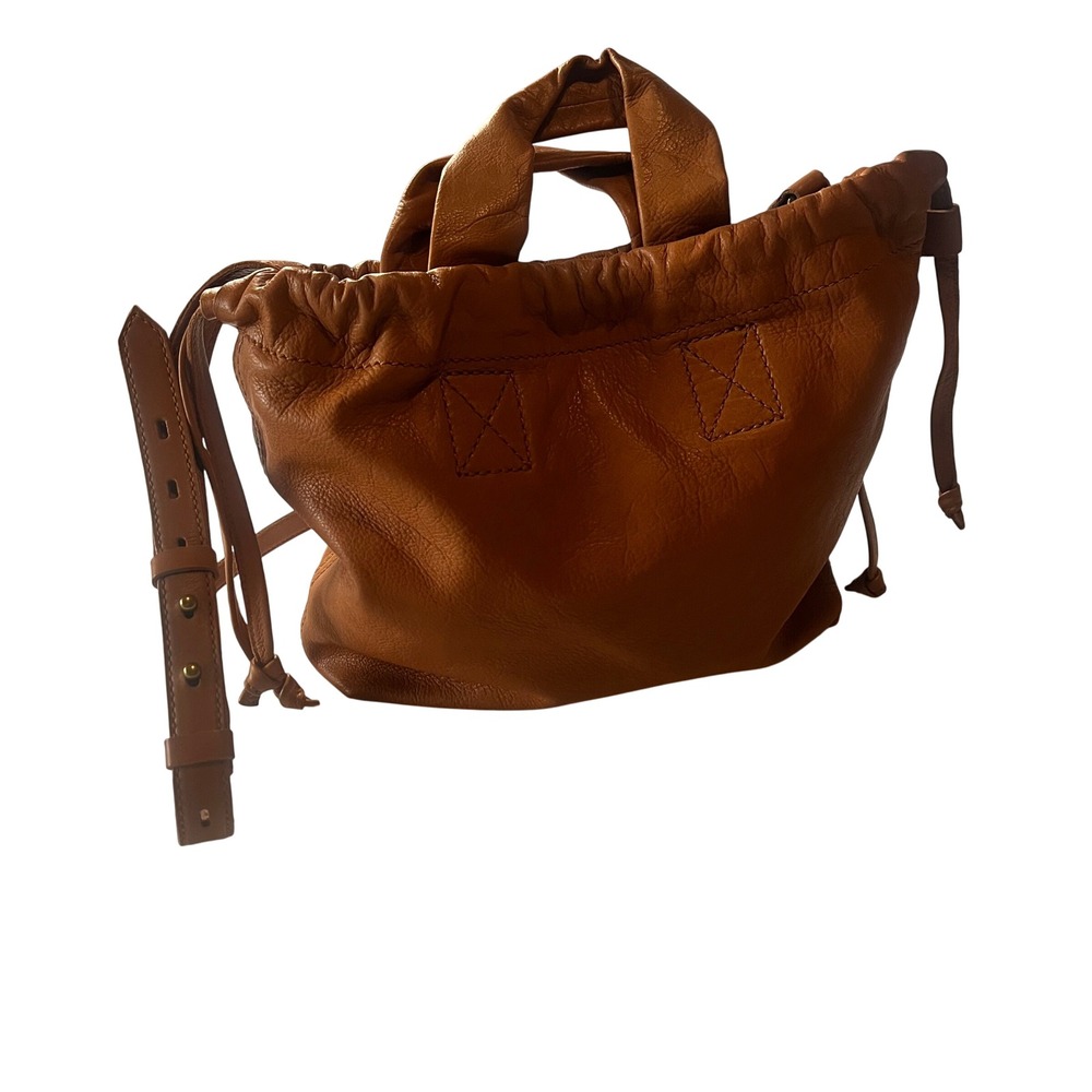 Madewell The Sydney Crossbody Bag Burnished Caramel Leather NH025 NWT